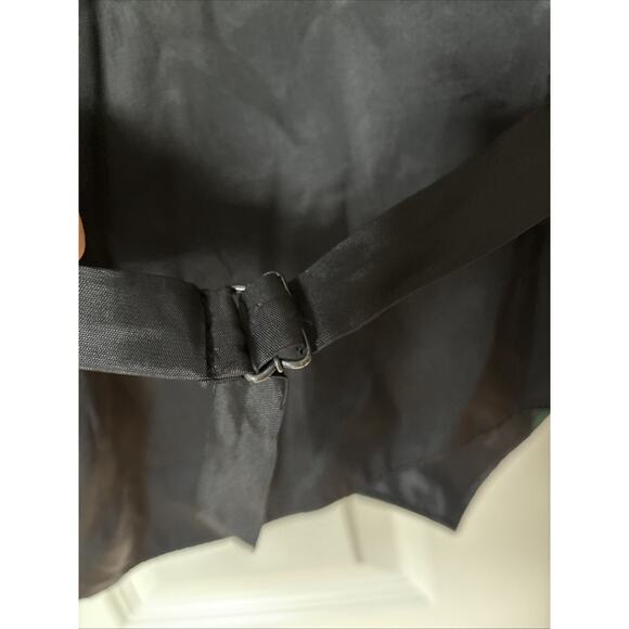 Wah Maker Frontier Clothing Vest Men XL 48 Green/black Paisly Waistcoat USA Made - Picture 8 of 14